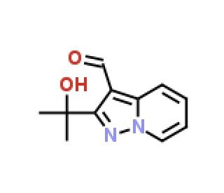 2-(1-Hydroxy-1-methyl-1-ethyl)-pyrazolo[1,5-a]pyridine-3-carbaldehyde (CAS 943133-29-7) - chemical structure image