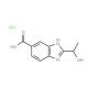 2-(1-Hydroxy-ethyl)-1H-benzoimidazole-5-carboxylic acid hydrochloride - chemical structure image