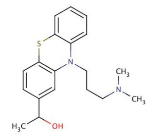 2-(1-Hydroxyethyl) Promazine - chemical structure image