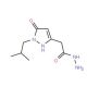 2-(1-isobutyl-5-oxo-2,5-dihydro-1H-pyrazol-3-yl)acetohydrazide - chemical structure image