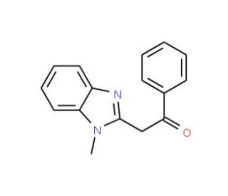 2-(1-methyl-1H-benzimidazol-2-yl)-1-phenylethanone (CAS 58112-93-9) - chemical structure image