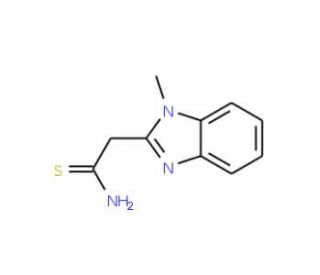 2-(1-methyl-1H-benzimidazol-2-yl)ethanethioamide (CAS 61689-99-4) - chemical structure image