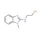 2-(1-Methyl-1H-benzoimidazol-2-ylamino)-ethanol (CAS 57262-39-2) - chemical structure image