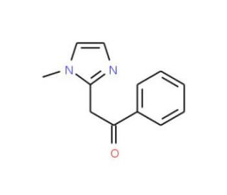 2-(1-methyl-1H-imidazol-2-yl)-1-phenylethanone (CAS 52083-24-6) - chemical structure image