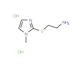 2-(1-Methyl-1H-imidazol-2-ylsulfanyl)-ethylaminedihydrochloride - chemical structure image