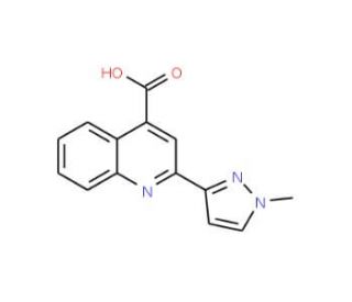 2-(1-Methyl-1H-pyrazol-3-yl)-quinoline-4-carboxylic acid - chemical structure image