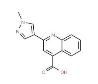 2-(1-Methyl-1H-pyrazol-4-yl)-quinoline-4-carboxylic acid - chemical structure image