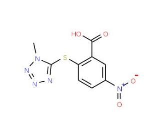 2-(1-Methyl-1H-tetrazol-5-ylsulfanyl)-5-nitro-benzoic acid - chemical structure image