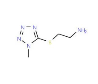 2-(1-Methyl-1H-tetrazol-5-ylsulfanyl)-ethylamine (CAS 774191-08-1) - chemical structure image