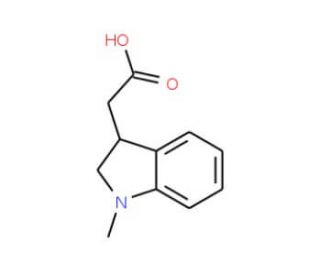 2-(1-methyl-2,3-dihydro-1H-indol-3-yl)acetic acid - chemical structure image