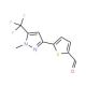 2-[1-Methyl-5-(trifluoromethyl)pyrazol-3-yl]thiophene-5-carboxaldehyde (CAS 175202-93-4) - chemical structure image