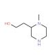 2-(1-Methyl-piperazin-2-yl)-ethanol (CAS 889939-92-8) - chemical structure image