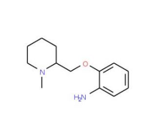 2-(1-Methyl-piperidin-2-ylmethoxy)-phenylamine - chemical structure image