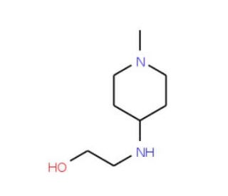 2-(1-Methyl-piperidin-4-ylamino)-ethanol - chemical structure image