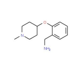 2-(1-Methyl-piperidin-4-yloxy)-benzylamine - chemical structure image