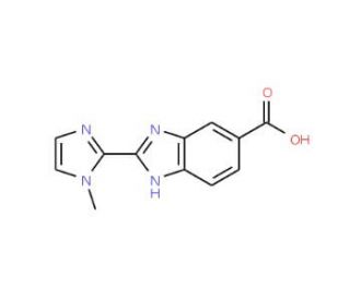 2-(1-Methylimidazol-2-yl)-1H-benzoimidazole-5-carboxylic acid - chemical structure image