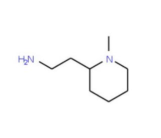 2-(1-Methylpiperidin-2-yl)ethanamine (CAS 18128-28-4) - chemical structure image