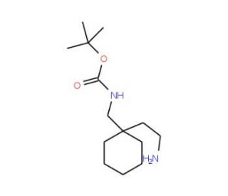 2-(1-N-Boc-Aminomethyl-cyclohexyl)-ethylamine (CAS 886362-17-0) - chemical structure image