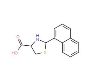 2-(1-Naphthyl)-1,3-thiazolidine-4-carboxylic acid - chemical structure image