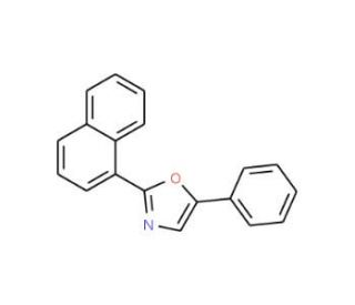 2-(1-Naphthyl)-5-phenyloxazole (CAS 846-63-9) - chemical structure image