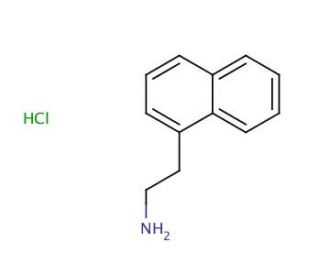 2-(1-Naphthyl)ethylamine hydrochloride (CAS 942-05-2) - chemical structure image