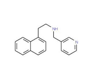 2-(1-Naphthyl)-N-(3-pyridinylmethyl)-1-ethanamine - chemical structure image