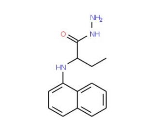 2-(1-Naphthylamino)butanohydrazide - chemical structure image