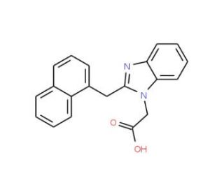 [2-(1-naphthylmethyl)-1H-benzimidazol-1-yl]acetic acid - chemical structure image