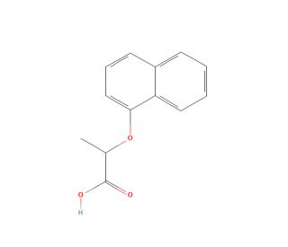 2-(1-naphthyloxy)propanoic acid (CAS 13949-67-2) - chemical structure image