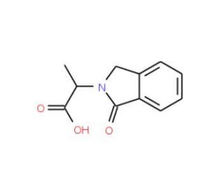 2-(1-Oxo-1,3-dihydro-2H-isoindol-2-yl)-propanoic acid (CAS 67266-14-2) - chemical structure image