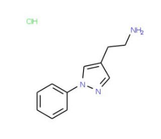 2-(1-Phenyl-1H-pyrazol-4-yl)-ethylaminehydrochloride - chemical structure image
