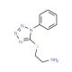 2-(1-Phenyl-1H-tetrazol-5-ylsulfanyl)-ethylamine - chemical structure image