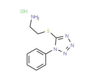 2-(1-Phenyl-1H-tetrazol-5-ylsulfanyl)-ethylaminehydrochloride - chemical structure image