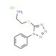 2-(1-Phenyl-1H-tetrazol-5-ylsulfanyl)-ethylaminehydrochloride - chemical structure image