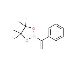 2-(1-Phenylethenyl)-4,4,5,5-tetramethyl-1,3,2-dioxaborolane (CAS 143825-84-7) - chemical structure image