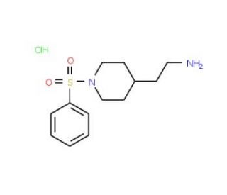 {2-[1-(Phenylsulfonyl)piperidin-4-yl]ethyl}aminehydrochloride - chemical structure image
