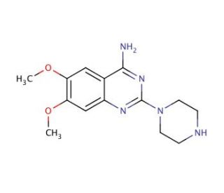 2-(1-Piperazinyl)-4-amino-6,7-dimethoxyquinazoline (CAS 60547-97-9) - chemical structure image