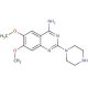 2-(1-Piperazinyl)-4-amino-6,7-dimethoxyquinazoline (CAS 60547-97-9) - chemical structure image