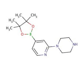 2-(1-Piperazinyl)pyridine-4-boronic acid pinacol ester (CAS 957198-31-1) - chemical structure image
