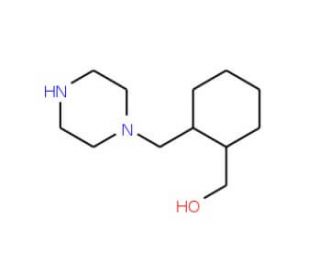 [2-(1-Piperazinylmethyl)cyclohexyl]methanol - chemical structure image