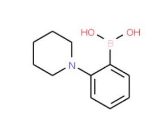 2-(1-Piperidinyl)phenylboronic acid (CAS 1050505-85-5) - chemical structure image