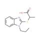 2-(1-Propyl-1H-benzoimidazol-2-ylsulfanyl)-propionic acid - chemical structure image
