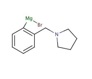 [2-(1-Pyrrolidinylmethyl)phenyl]magnesium bromide solution (CAS 480424-80-4) - chemical structure image