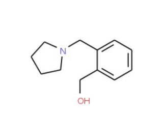 [2-(1-Pyrrolidinylmethyl)phenyl]methanol (CAS 91271-58-8) - chemical structure image