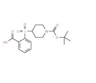 2-{[1-(tert-Butoxycarbonyl)piperidin-4-yl]-sulfonyl}benzoic acid (CAS 849035-97-8) - chemical structure image