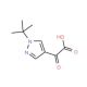 2-(1-tert-butyl-1H-pyrazol-4-yl)-2-oxoacetic acid - chemical structure image
