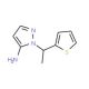2-(1-Thiophen-2-yl-ethyl)-2H-pyrazol-3-ylamine - chemical structure image