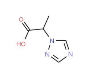 2-(1H-1,2,4-triazol-1-yl)propanoic acid (CAS 901586-50-3) - chemical structure image
