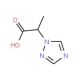 2-(1H-1,2,4-triazol-1-yl)propanoic acid (CAS 901586-50-3) - chemical structure image