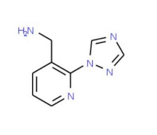 [2-(1H-1,2,4-triazol-1-yl)pyridin-3-yl]methylamine (CAS 950769-01-4) - chemical structure image
